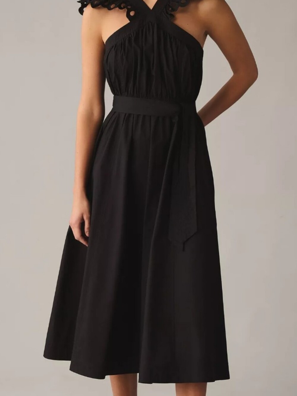 En Saison Eyelet Halter A-Line Dress